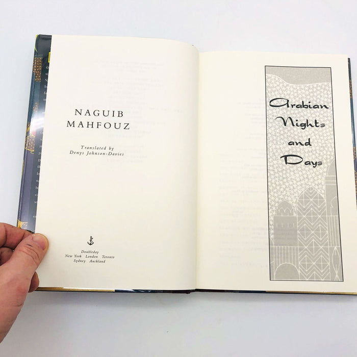 Naguib Mahfouz Book Arabian Nights & Days Hardcover 1995 1st Edition Death Love 7