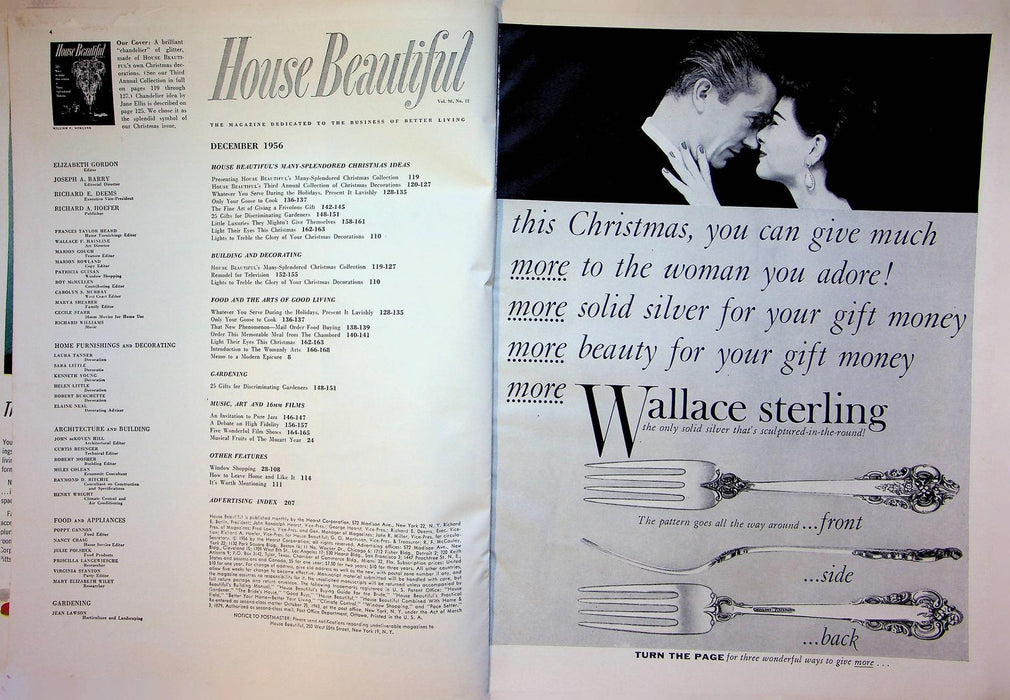 House Beautiful Magazine December 1956 Cooking Goose for Christmas Womanly Arts 5