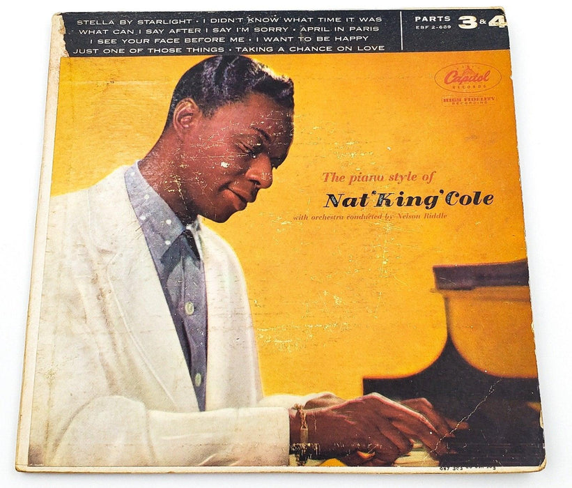 The Piano Style Of Nat King Cole Parts 3 & 4 45 RPM 2xEP Record Capitol 1956 1