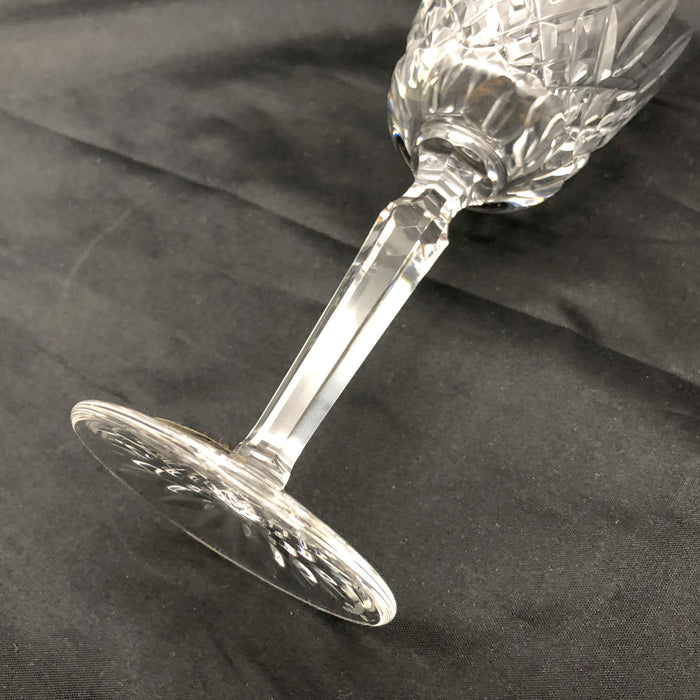 1ct Waterford Crystal Wine Goblet Lismore Pattern 7-3/8" Signed Signature Glass