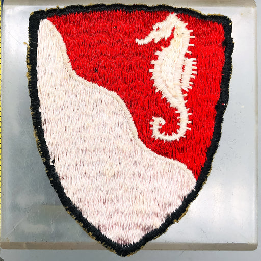 WW2 US Army Patch 36th Engineer Brigade Shoulder Sleeve SSI Seahorse Red White 1