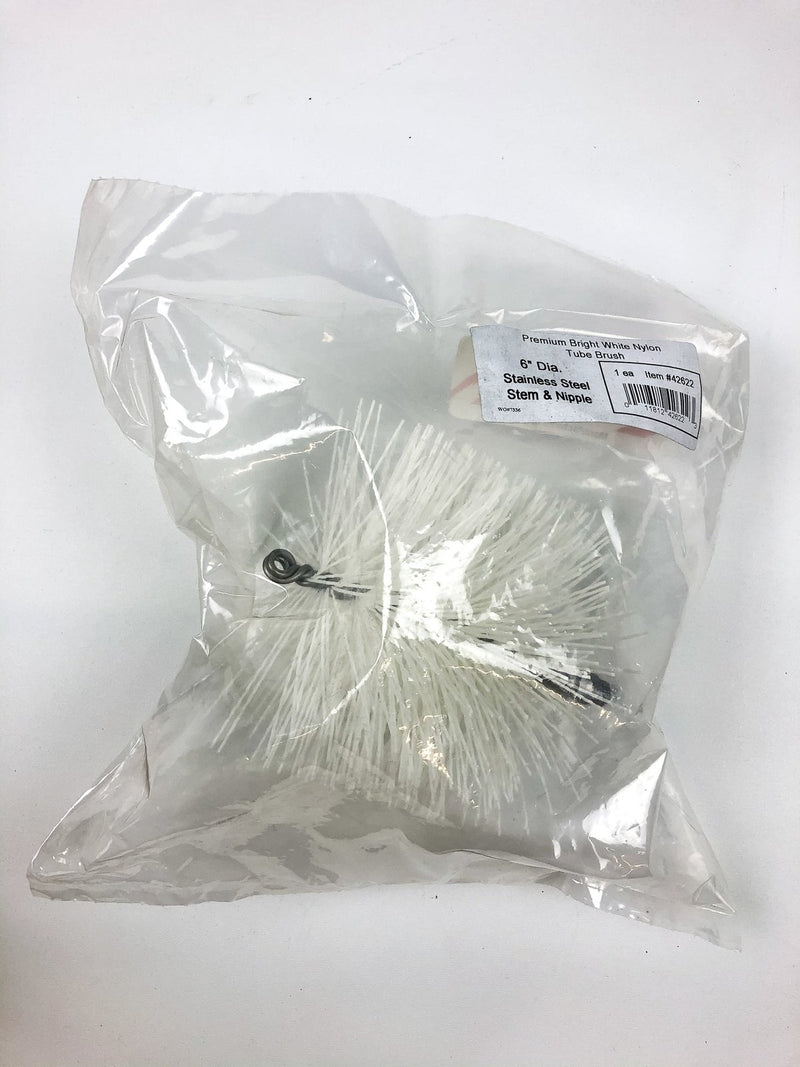 2pk Nylon Tube Brush 6" Single Spiral Food Grade SS Stem Nipple Schaefer 42622 5