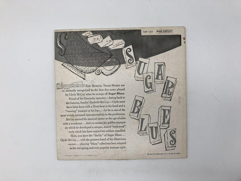 Clyde McCoy Sugar Blues Part 1 Record 45 RPM EP 311 Capitol Records 1953 2