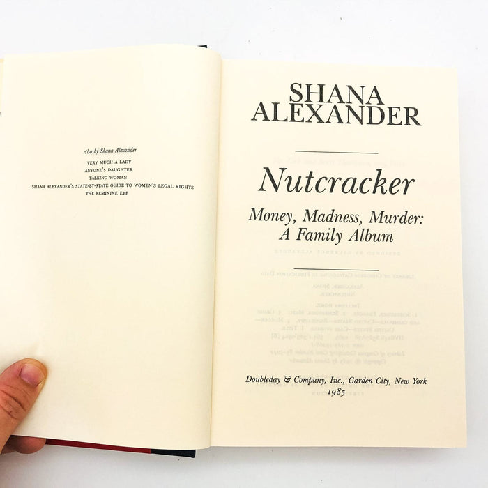 Nutcracker Hardcover Shana Alexander 1985 True Crime Story Murder 1st Edition 7