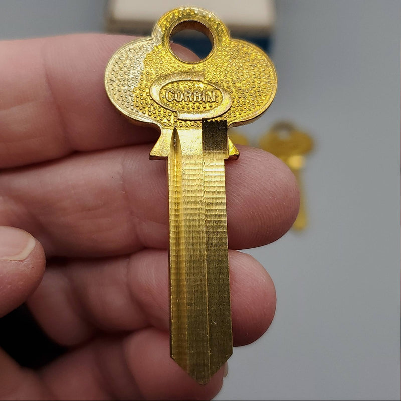 5x Corbin BX1-57B2 Key Blanks 57B2 Keyway Brass 6 Pin NOS 1