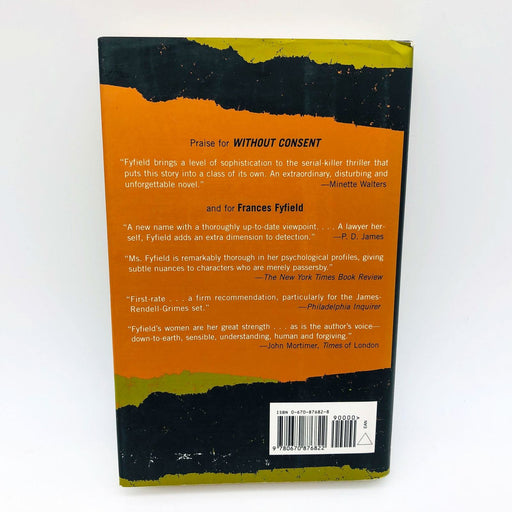 Frances Fyfield Book Without Consent Hardcover 1992 1st Edition Guilt Violence 2