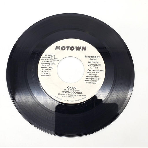Commodores Oh No Single Record Motown 1981 M 1527F White Label 2