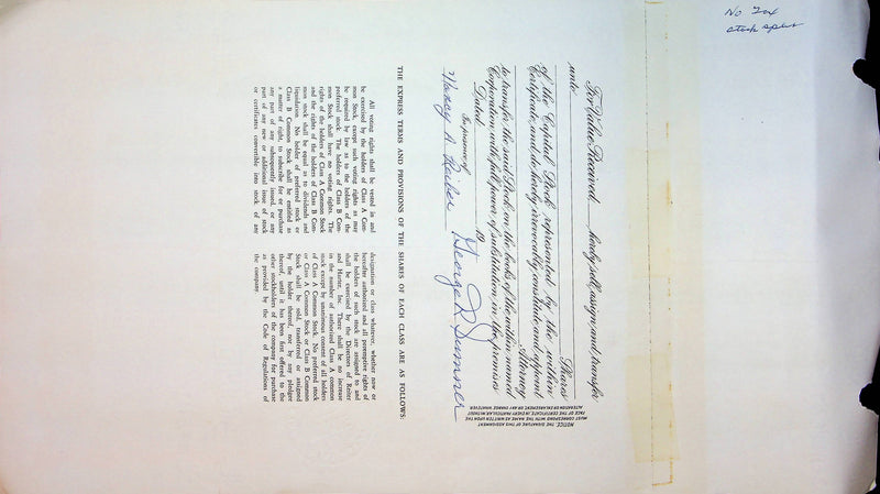 Reiter Dairy Company Stock Certificate Bond Scripophilly Akron Ohio 1965 No 211