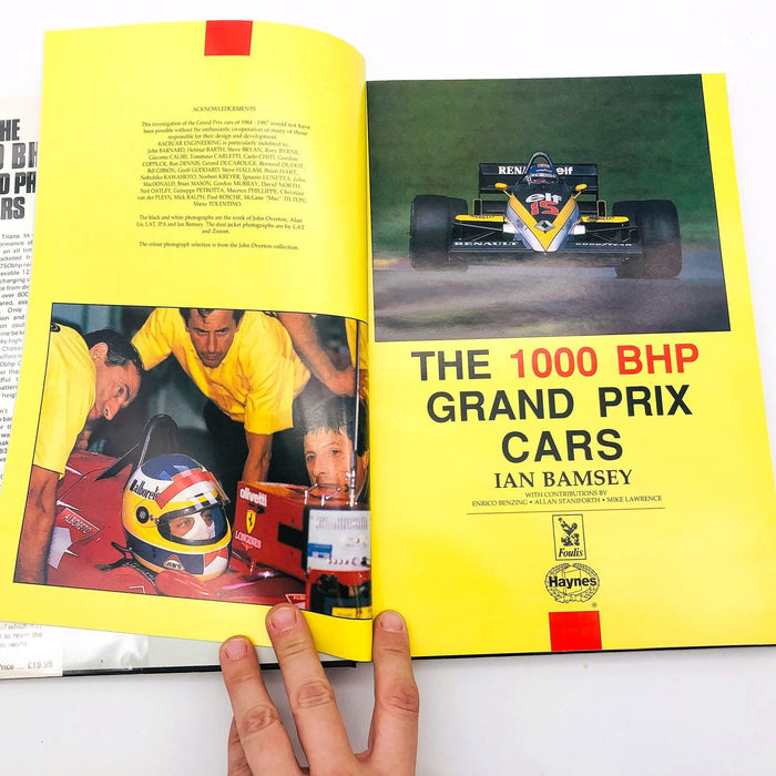 The 1000 BHP Grand Prix Cars Hardcover Ian Bamsey 1988 1st Edition Racing Cars 6