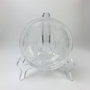 Vintage Small Short Etched Floral Leaf Bowl 2