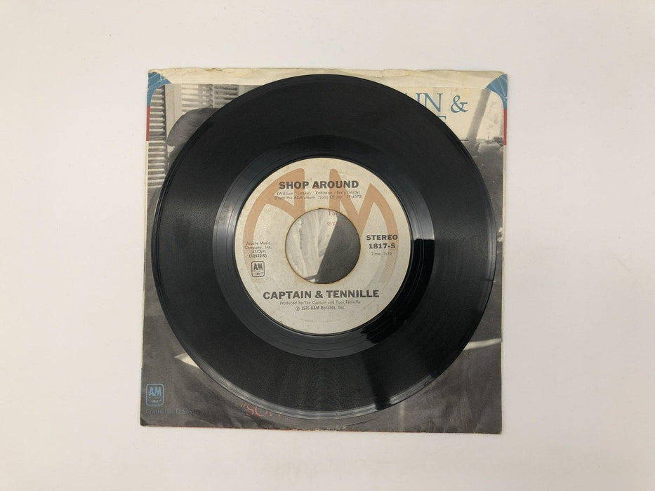 Captain & Tennille Shop Around Record 45 RPM Single 1817-S A&M 1976 4