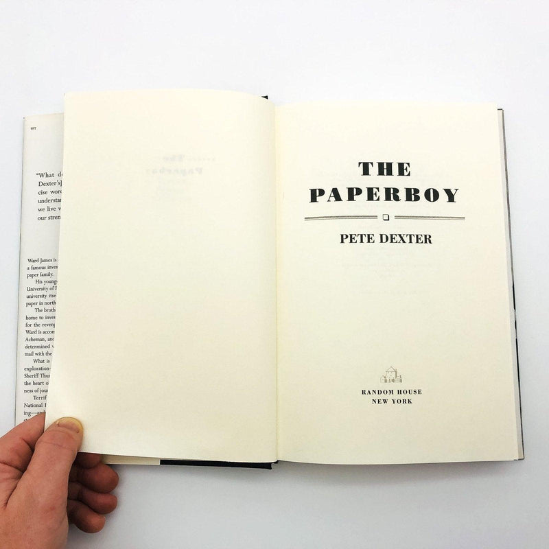 The Paperboy Hardcover Pete Dexter 1995 First Edition Murder Crime Sheriff 8