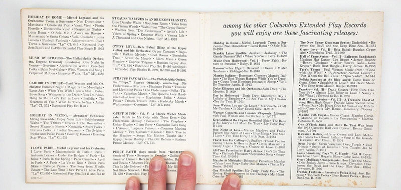 George Liberace Strauss Waltzes For Dancing Record 45 RPM 3x EP Columbia 1955 4
