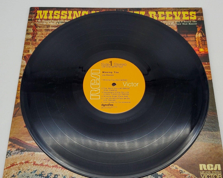 Jim Reeves Missing You 33 RPM LP Record RCA Victor 1972 LSP-4749 5