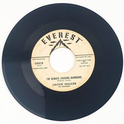 Jackie Walker I'm Always Chasing Rainbows Record 45 Single Everest 1962 Promo 2