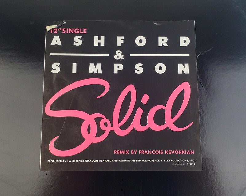 Ashford & Simpson Solid 33 RPM Single Record Capitol Records 1984 V-8612 1