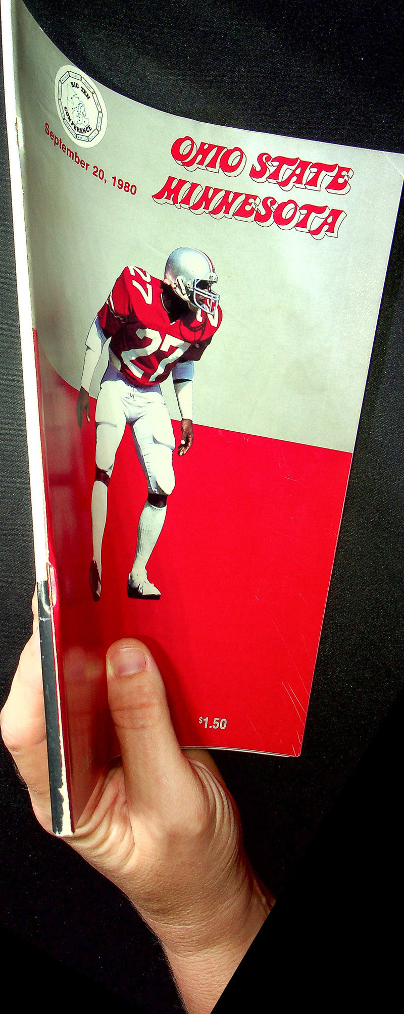 Ohio State Buckeye Football Program Sep 20 1980 Vs. Minnesota Golden Gophers