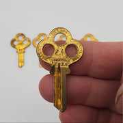 5x Eagle Lock Co 11361W Key Blanks Terryville Conn Vintage Ornate NOS 2