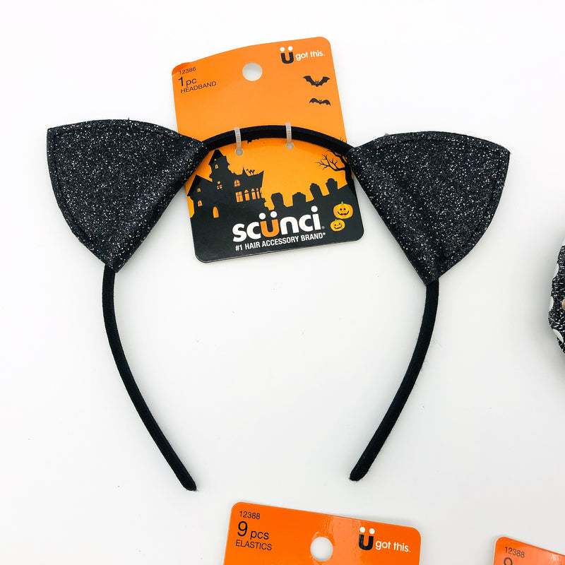 20-Piece Scunci Halloween Spooky October Scrunchie Cat Hair Head Band Tie Orange