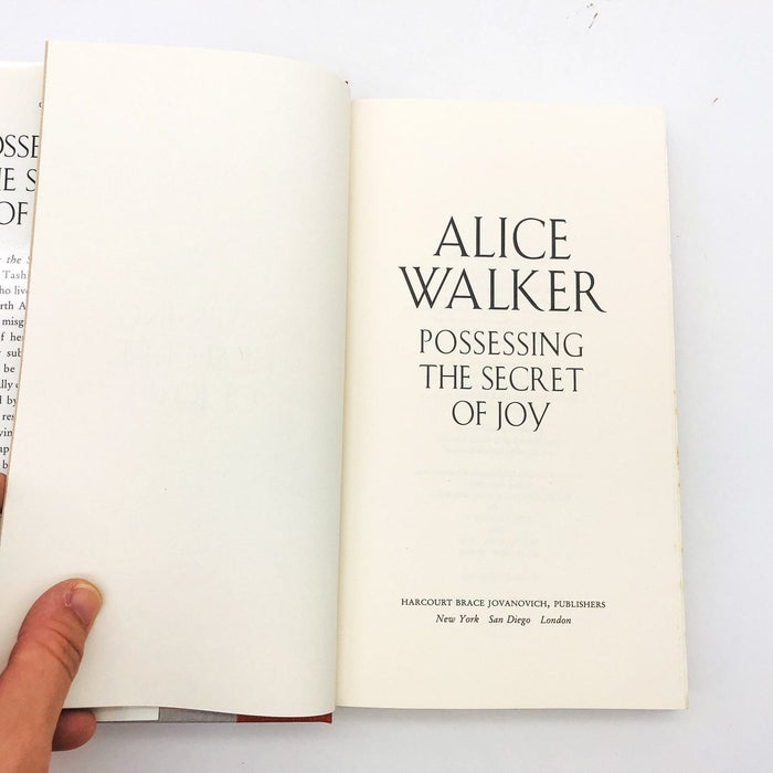 Possessing The Secret Of Joy HC Alice Walker Tsunga Ritual 1st Edition Copy 1 8