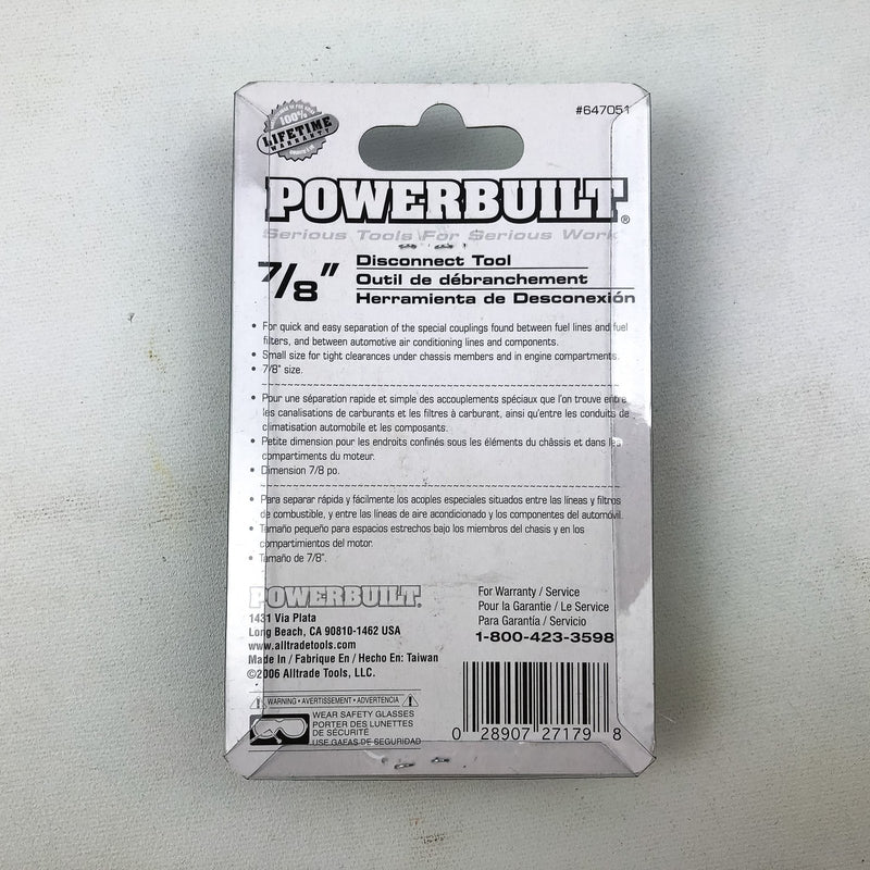 3pk Fuel & Transmission Line Disconnect Tool Set 7/8" Powerbuilt Brand 647051 4