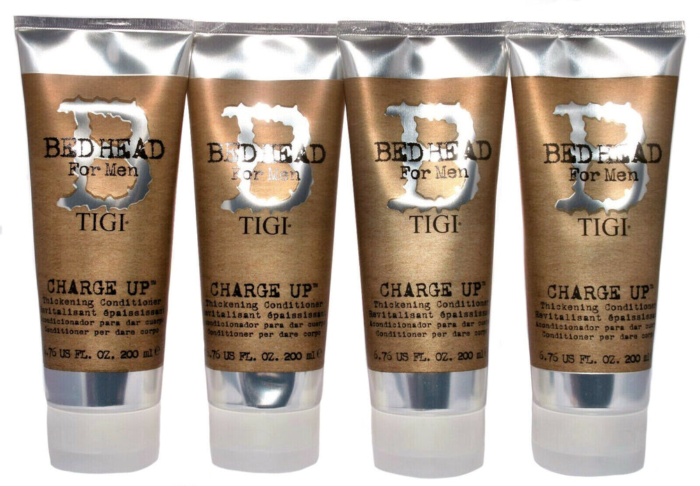 (Lot of 4) Tigi Bed Head for Men Thickening Conditioner Charge Up 6.76 oz.