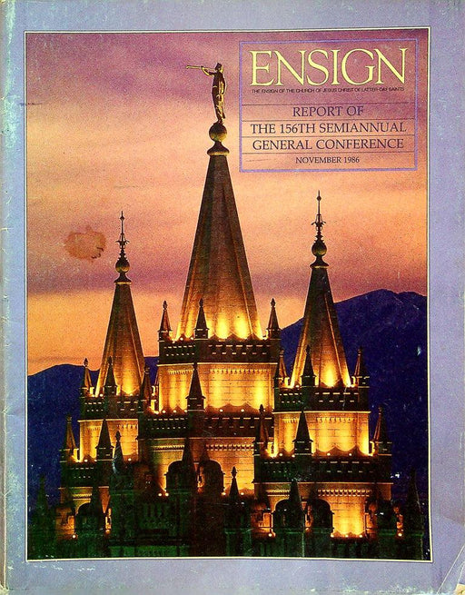 Ensign Magazine November 1986 Vol 16 No 11 156th Semiannual General Conference 1