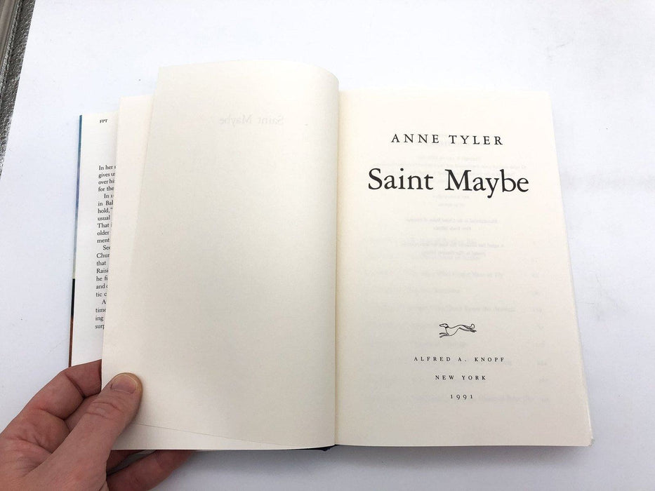 Saint Maybe Anne Tyler 1991 Alfred A. Knopf Hardcover Book Club 7