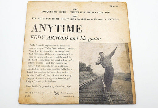 Eddy Arnold And His Guitar Anytime Record 45 RPM EP EPA-787 RCA 1956 2