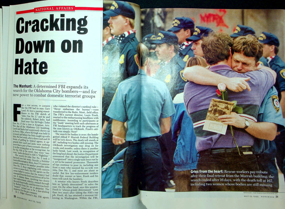 Newsweek Magazine May 15 1995 Oklahoma City Building Bombing Village Squares