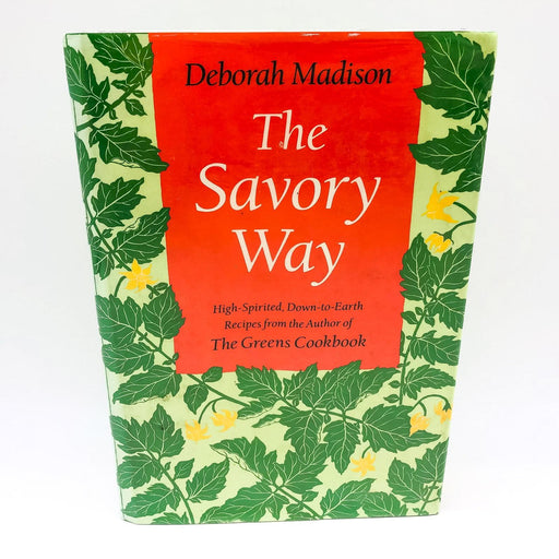 The Savory Way Hardcover Deborah Madison 1990 1st Edit Ex Libra Greens Cookbook 1