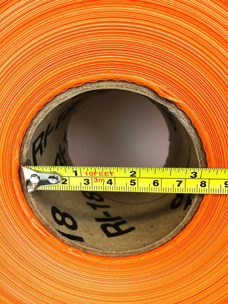 Orange Caution Barricade Warning Tape Roll Halloween Decor Spooky Haunted House 3