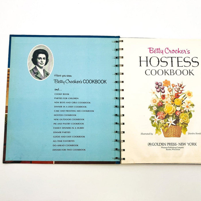 Betty Crocker's Hostess Cookbook Hardcover Betty Crocker 1974 Recipes Party 6