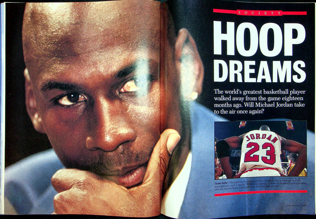 Newsweek Magazine March 20 1995 Michael Jordan Return To NBA Basketball Bulls