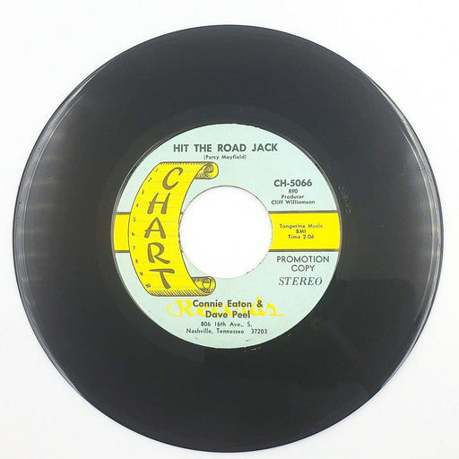 Connie Eaton & Dave Peel Hit The Road Jack 45 RPM Single Record Chart 1970 Promo 1