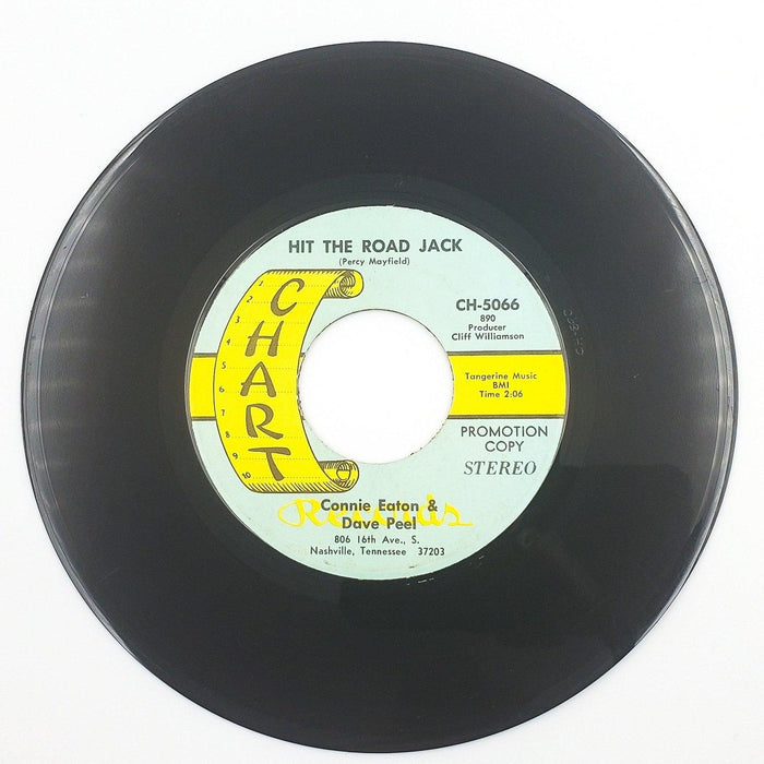 Connie Eaton & Dave Peel Hit The Road Jack 45 RPM Single Record Chart 1970 Promo 1
