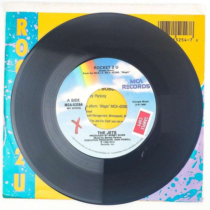 The Jets Rocket 2 U Record 45 RPM Single MCA-53254 MCA Records 1988 3
