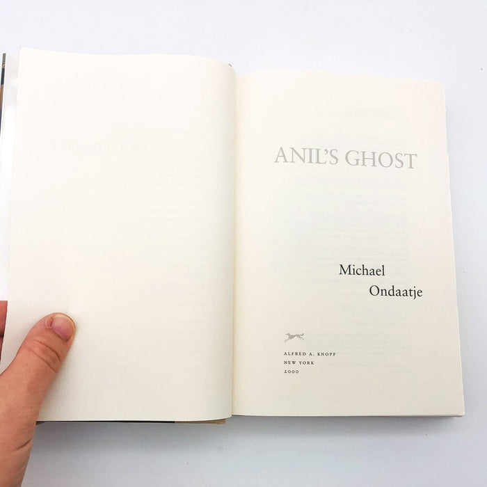 Anil's Ghost Hardcover Michael Ondaatje 2000 Sri Lanke Anthropology 1st Edition 7