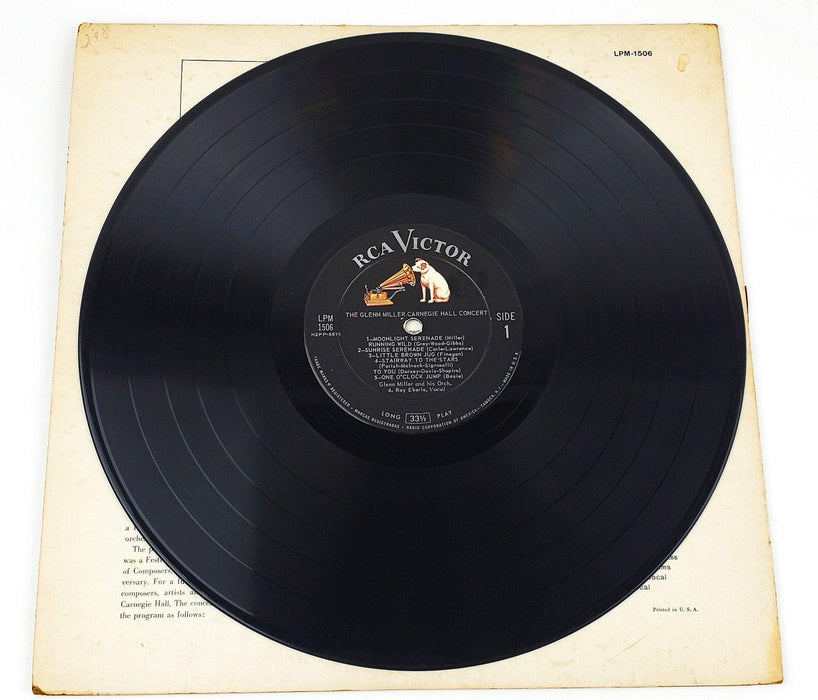 Glenn Miller The Glenn Miller Carnegie Hall Concert Record LP LPM-1506 RCA 1958 4