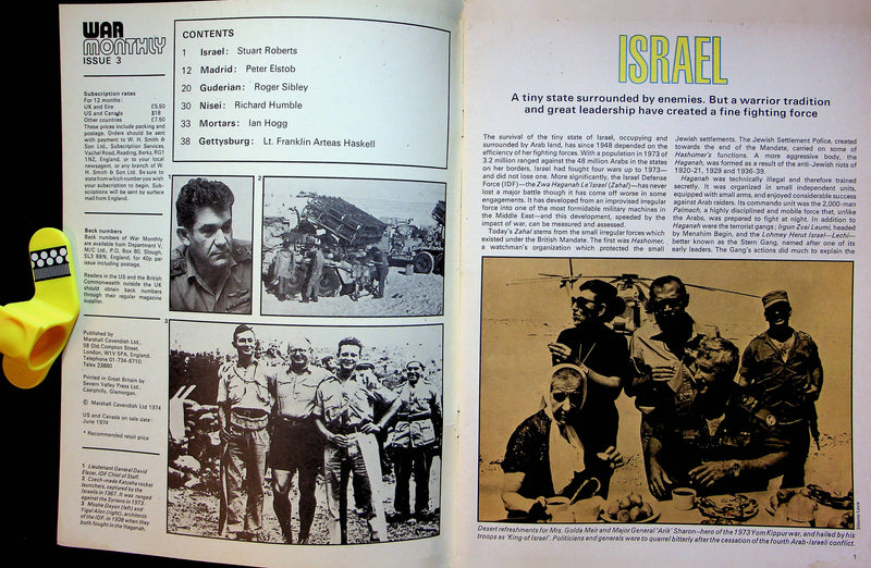 War Monthly Magazine June 1974 #3 Israel Fight for Survival Gettysburg Interview 3