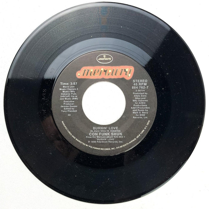 Con Funk Shun 45 RPM 7" Single Candy / Burnin' Love Record Mercury 1979 3