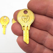 5x Eagle Lock Co 0750 Key Blanks Brass USA Made Vintage NOS 1