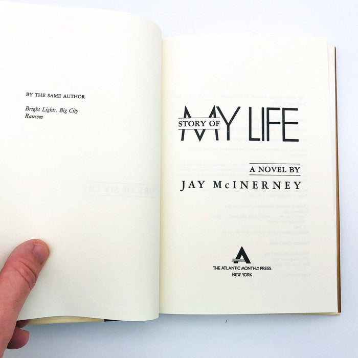 Story Of My Life Hardcover Jay McInerney 1988 Growing Up 1980s New York City 2 7