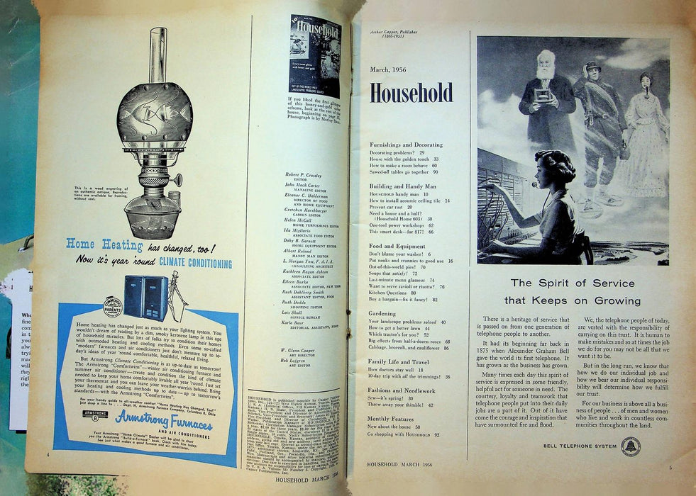 Household Magazine March 1956 Pies Recipes Nooks Crannies Organization Ideas 3