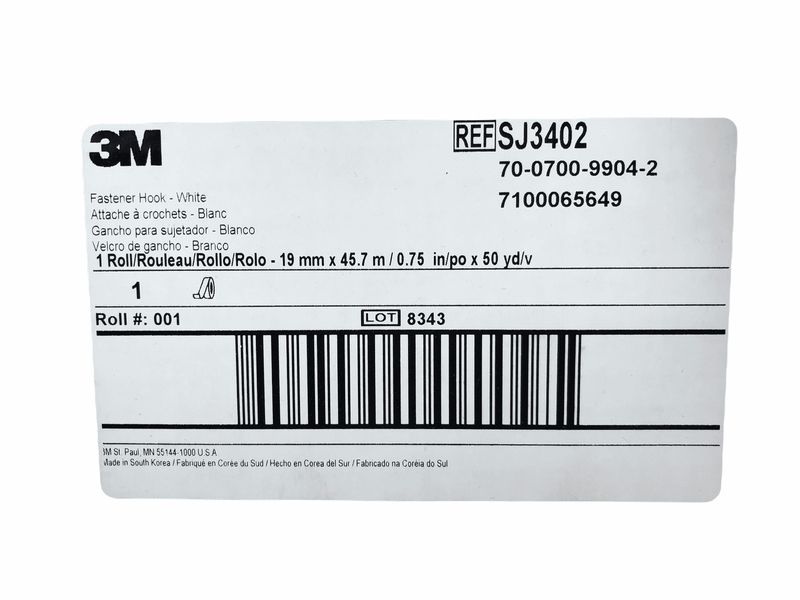Sew On Hook & Loop Roll Tape 3/4" x 50 yd Non Adhesive Backing 3M SJ3401 SJ3402 5