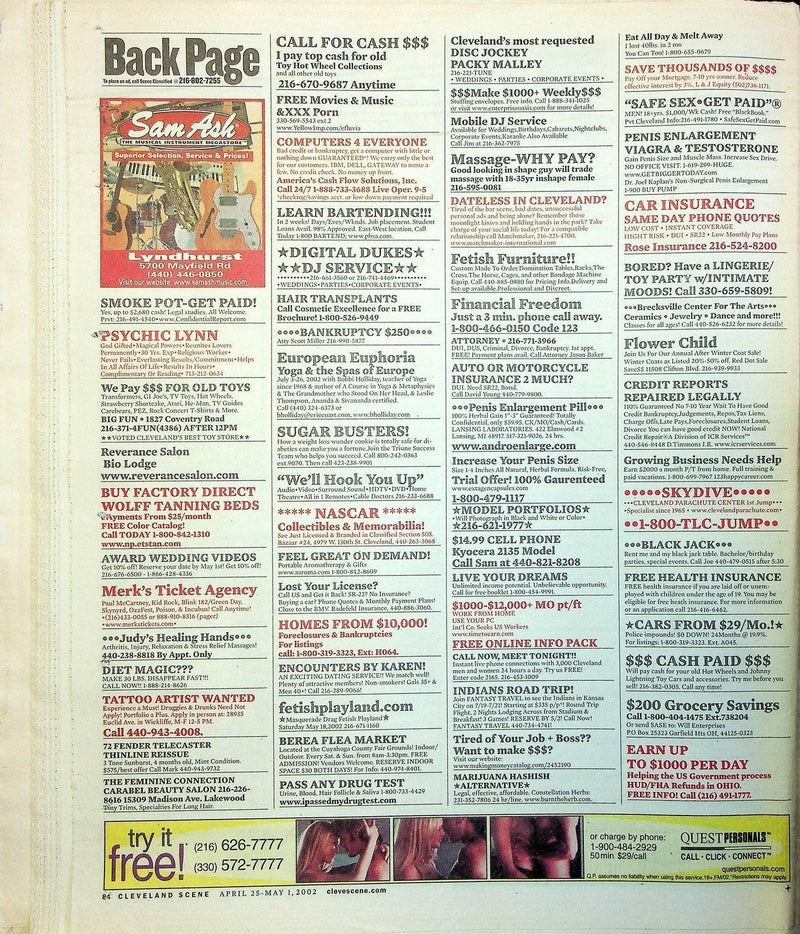 Cleveland Scene Magazine Apr 2002 Uniontown Ohio Landfill Nuclear Waste Scandal 5