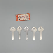5x Yale R831 1/2 1/4 Key Blanks Flat Steel NOS 3