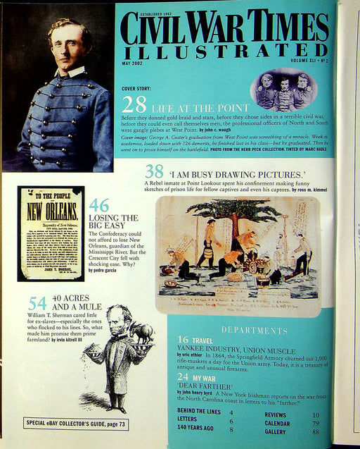 Civil War Times Magazine May 2002 Vol XLI 2 When Generals were Cadets 2