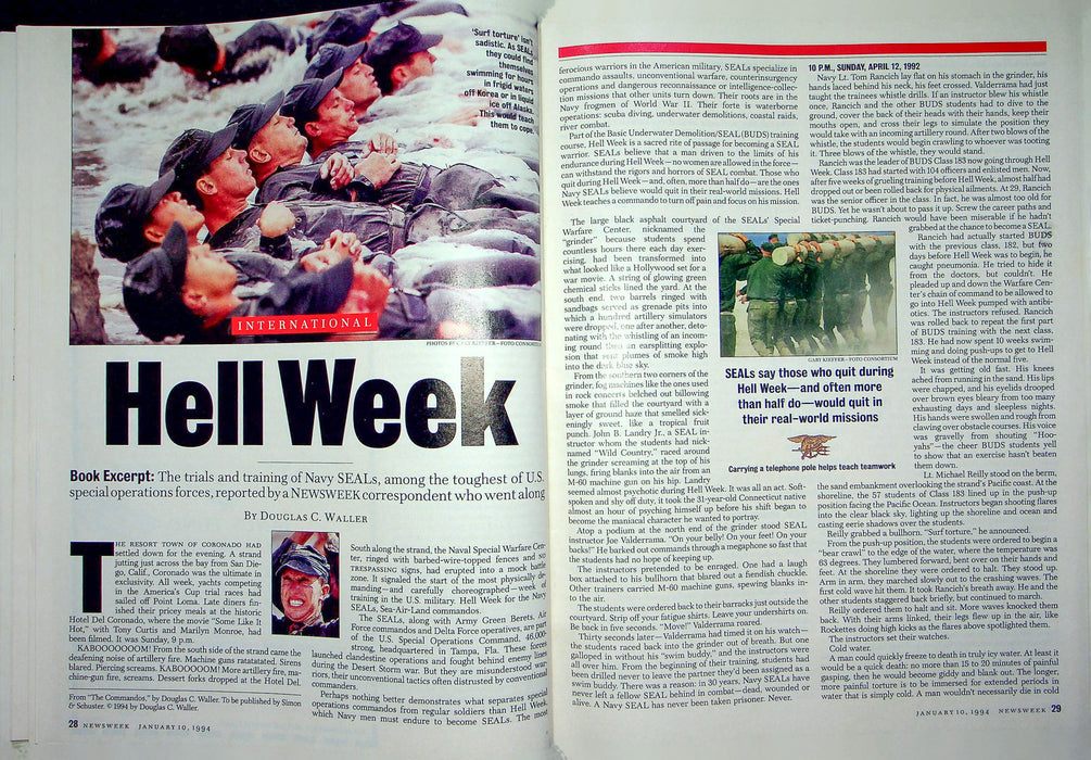 Newsweek Magazine January 10 1994 Navy Seals Howard Stern Private Parts Book