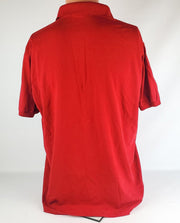 Vintage 90's JERZEES Polo Shirt Short Sleeve Red XL Da Vinci's 4